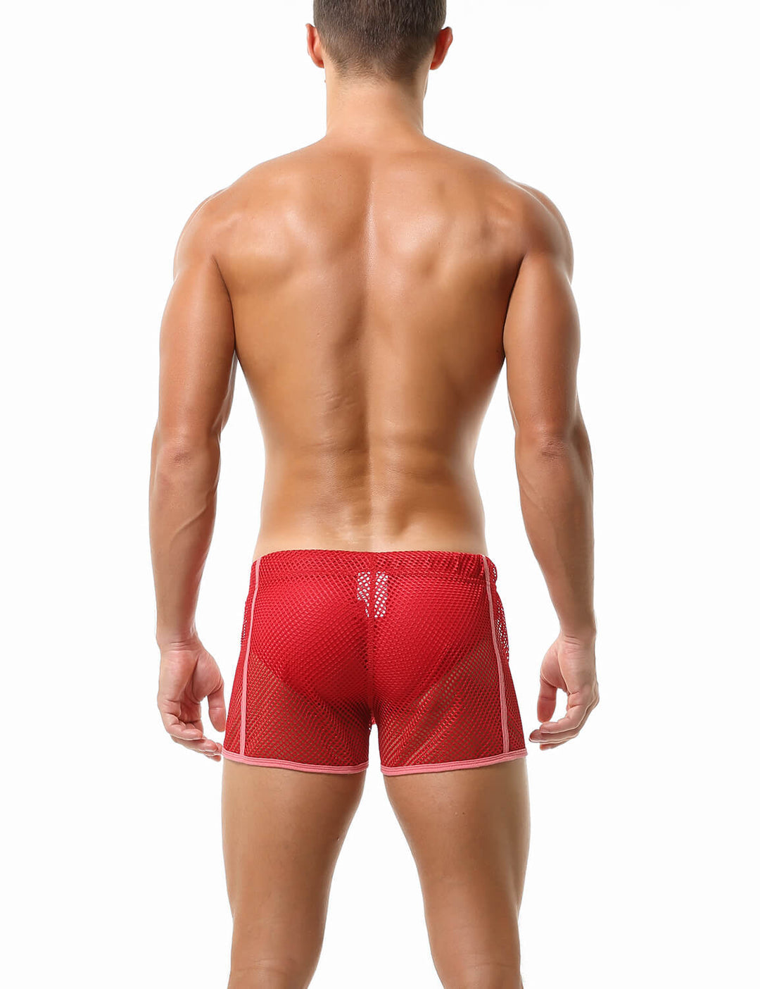 Shorts em Malha Vermelho SEOBEAN