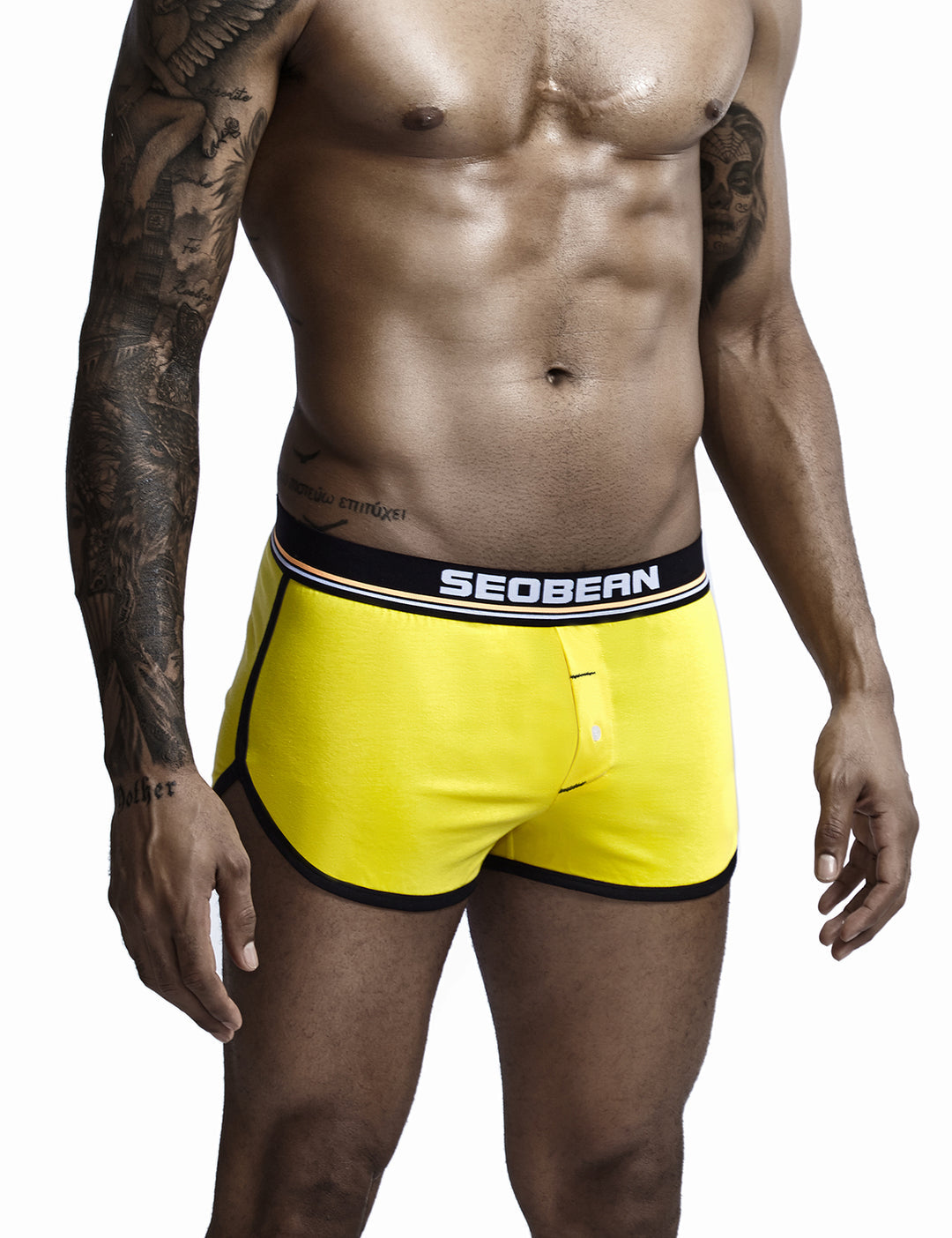 Boxer Amarelo Homem SEOBEAN