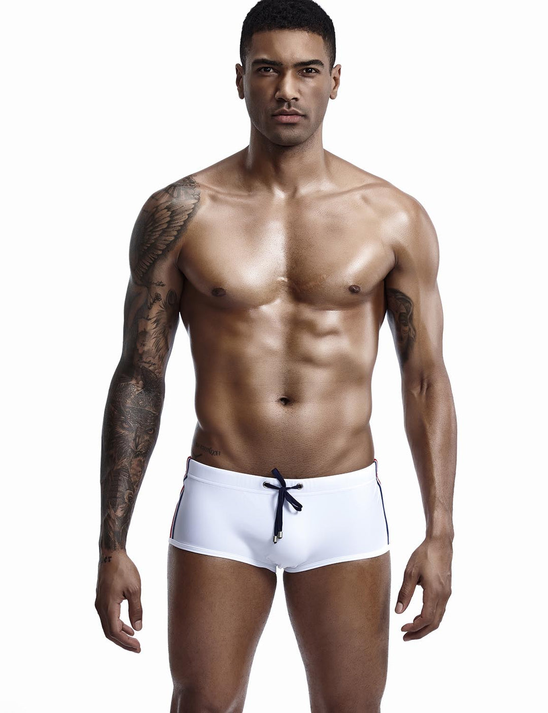 Maillot de Bain Blanc Homme SEOBEAN