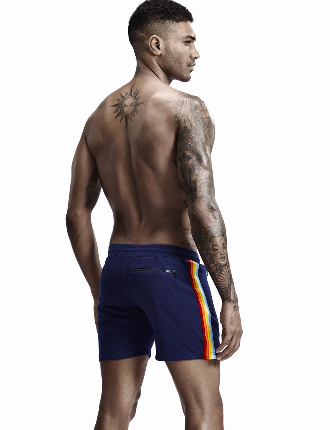 Short Bleu Foncé Homme TAUWELL Rainbow