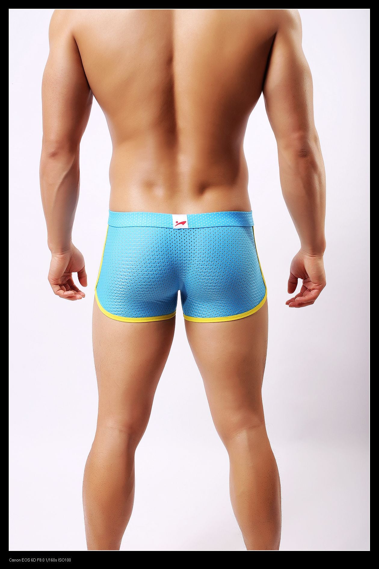 Boxer homme Lonjo Mesh Ajouré Bleu Ciel