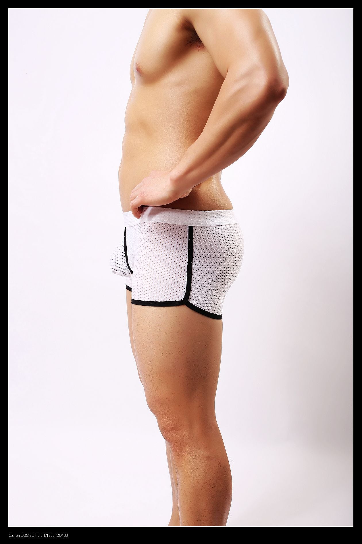 Boxer homme Lonjo Mesh Ajouré Blanc