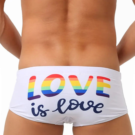 Bañador Mini Short Blanco Hombre UXH Rainbow