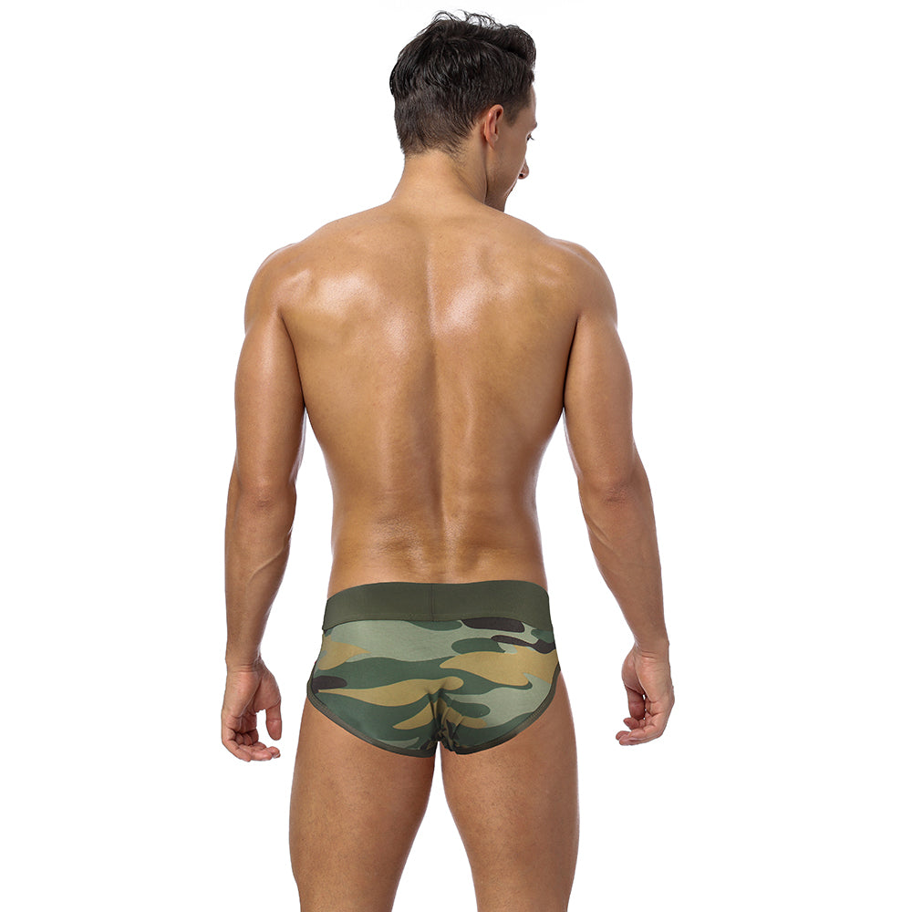 Slip Vert Homme Camouflage BS