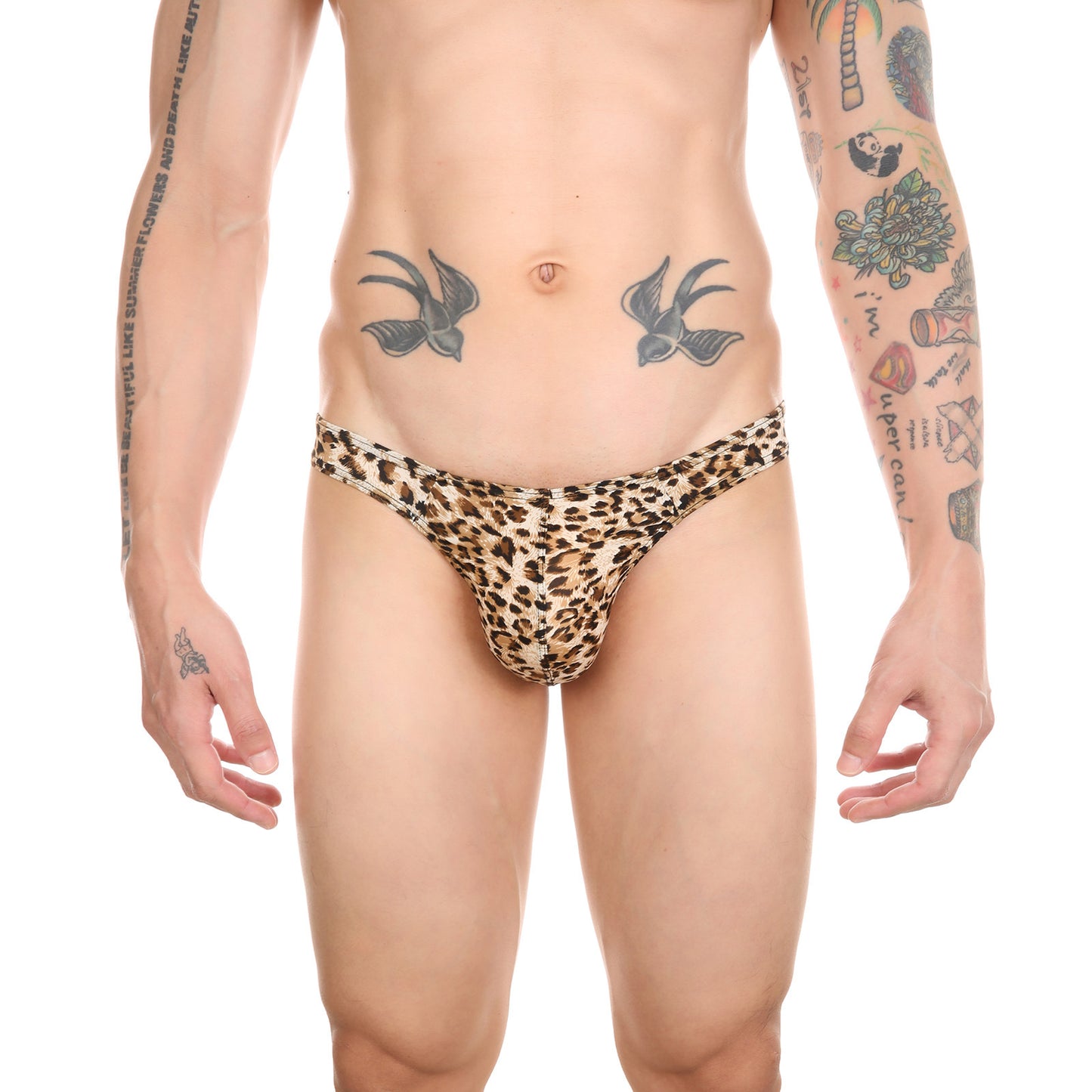 Cueca Fio Dental Leopardo Masculina  CLEVER