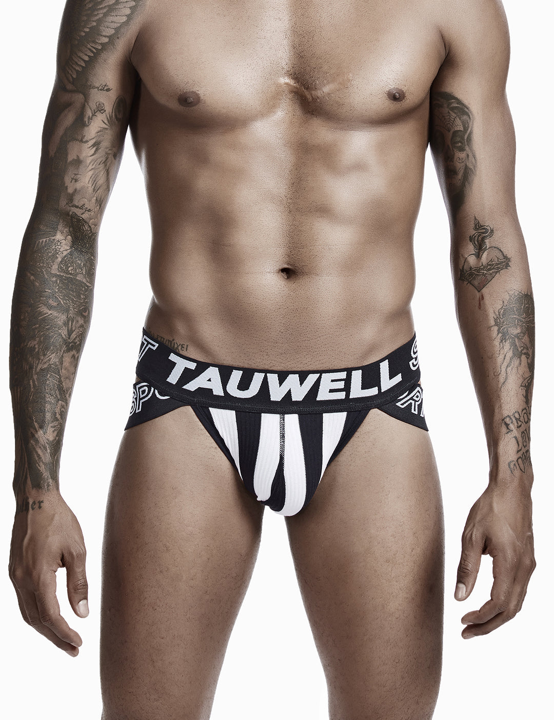 Slip Noir/Blanc Homme TAUWELL