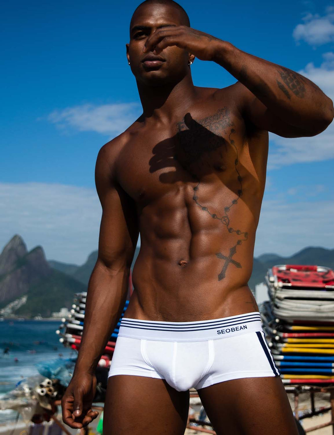 Boxer Blanco Hombre SEOBEAN