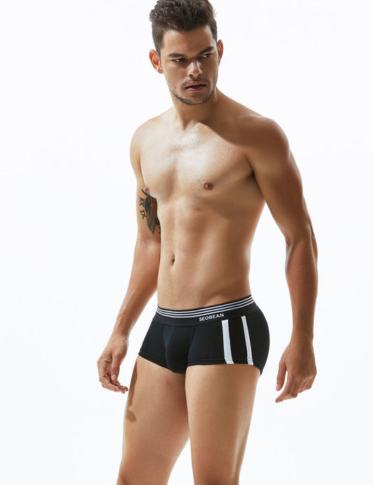 Boxer Noir  Homme SEOBEAN