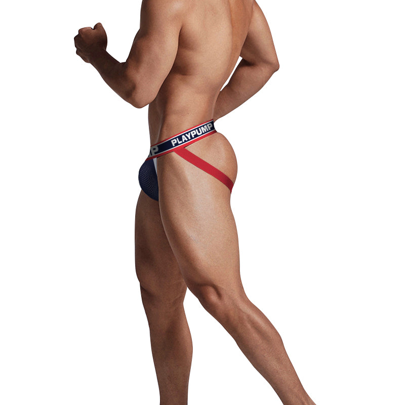 Jockstrap Azul Marinho Homem PLAYPUMP