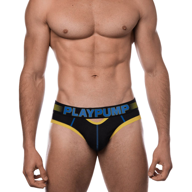 Calzoncillo Negro/Amarillo para Hombre PLAYPUMP