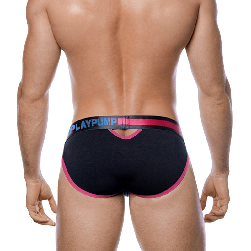 Cueca Preta/Vermelha Homem PLAYPUMP