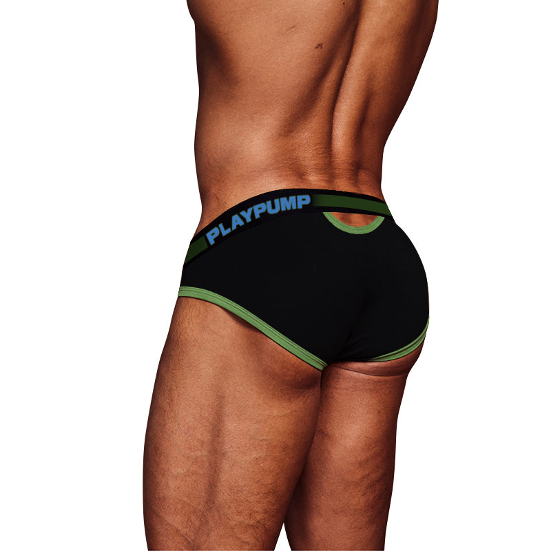 Calzoncillo Negro/Verde para Hombre PLAYPUMP