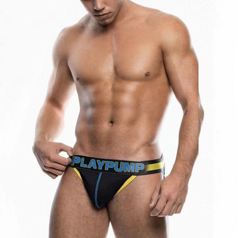 Slip Herren Schwarz und Gelb PLAYPUMP: Stil und Komfort sind garantiert