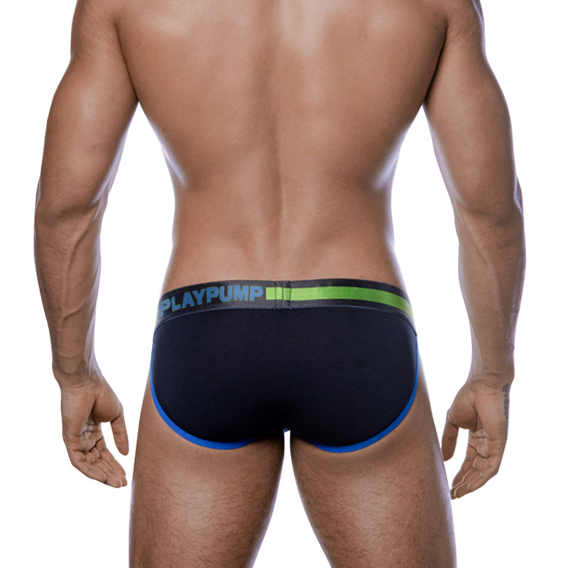 Calzoncillo Negro/Verde para Hombre PLAYPUMP