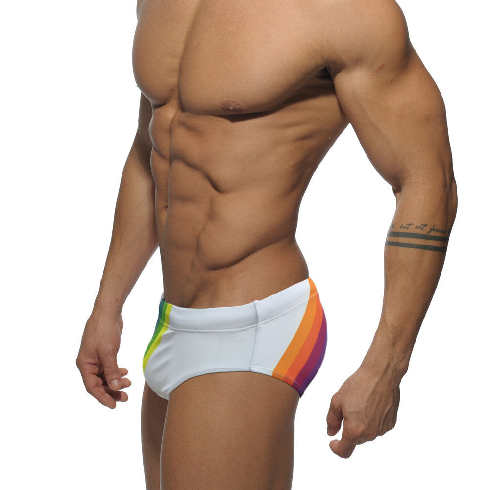 Cueca de Banho Branca Homem  UXH Arco-Iris