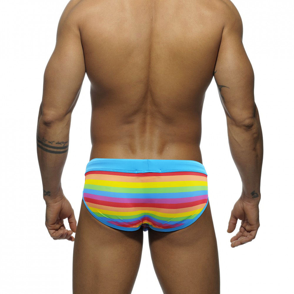 Bunte Gestreifte Badeslips Herren UXH Rainbow