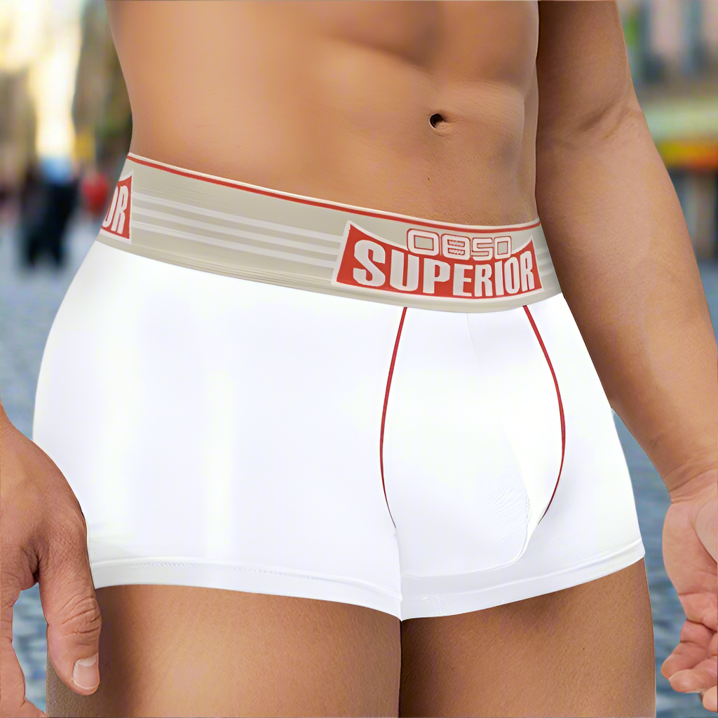 Boxer Weiß Herren BS SUPERIOR - Komfort und Eleganz im Alltag