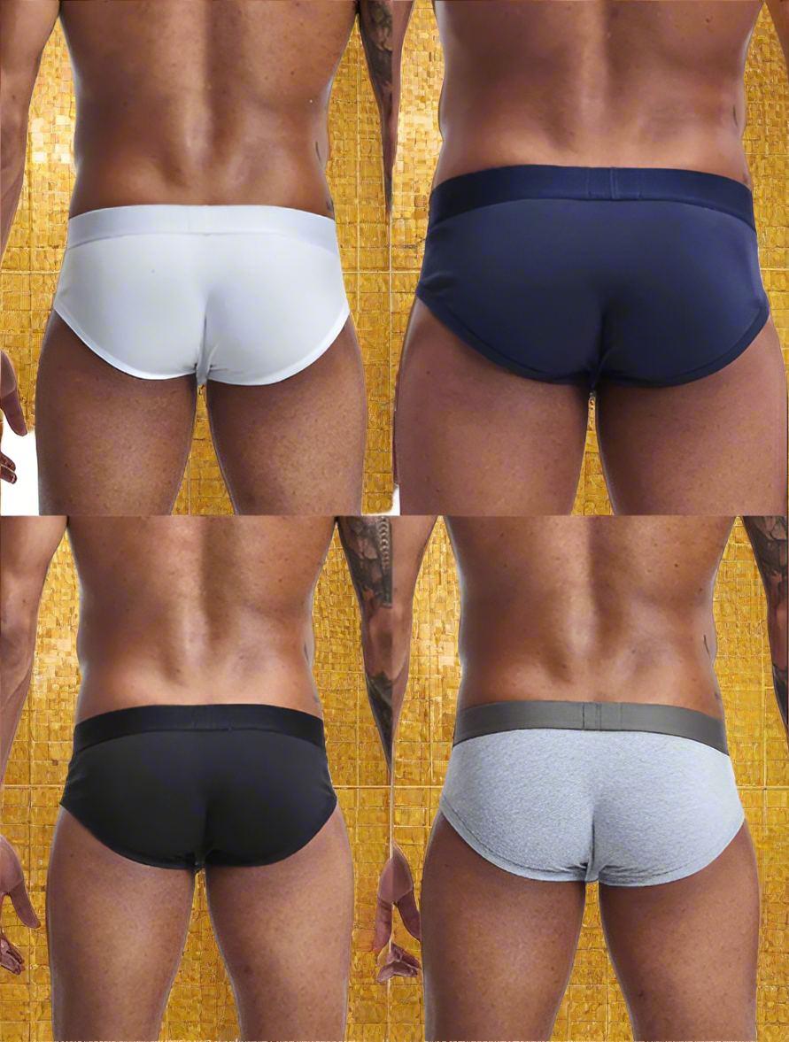 Lot de 4 Slips Homme en Coton – Seeinner, Confort et Élégance