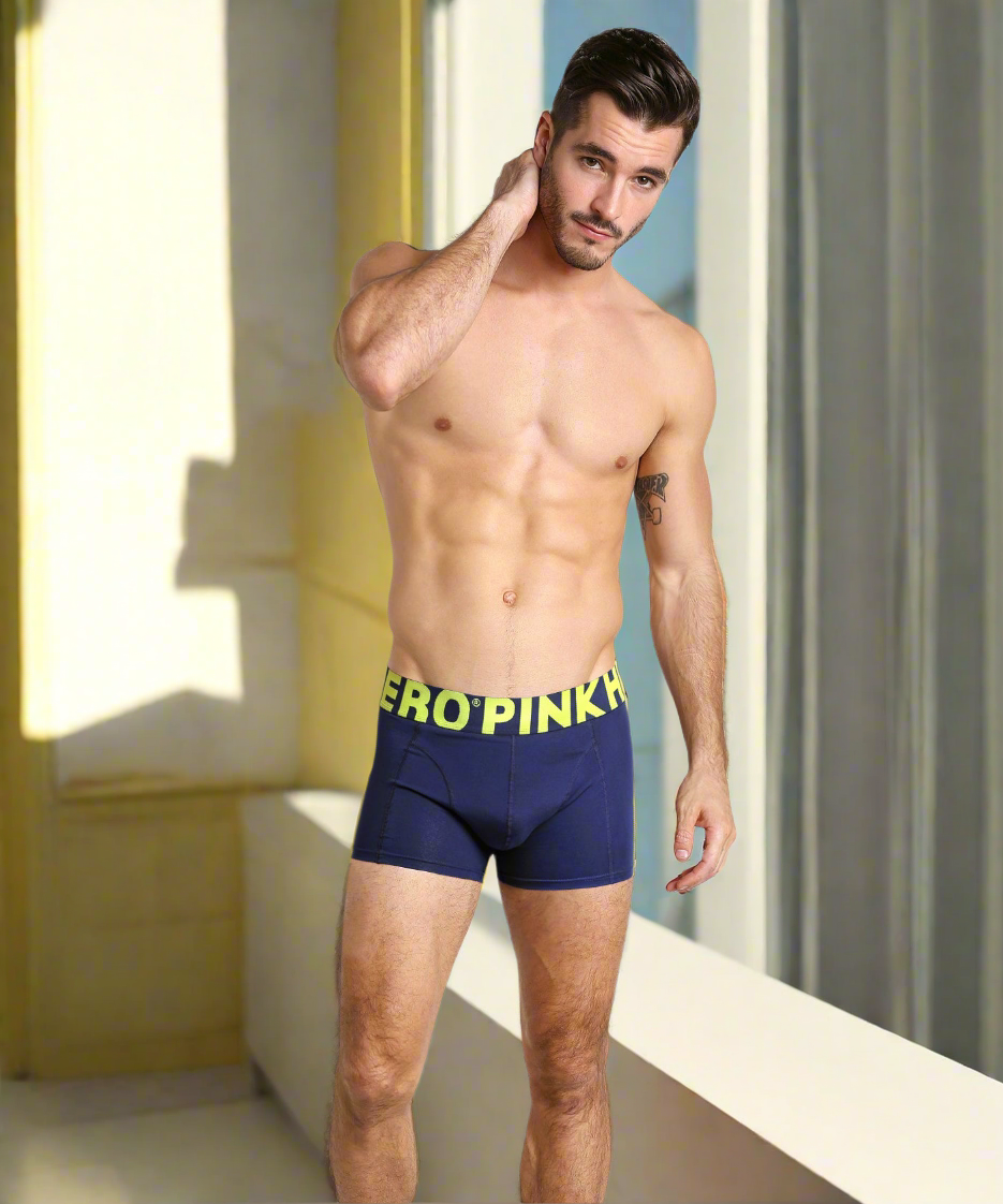 Boxer Azul Marino Hombre PINK HERO